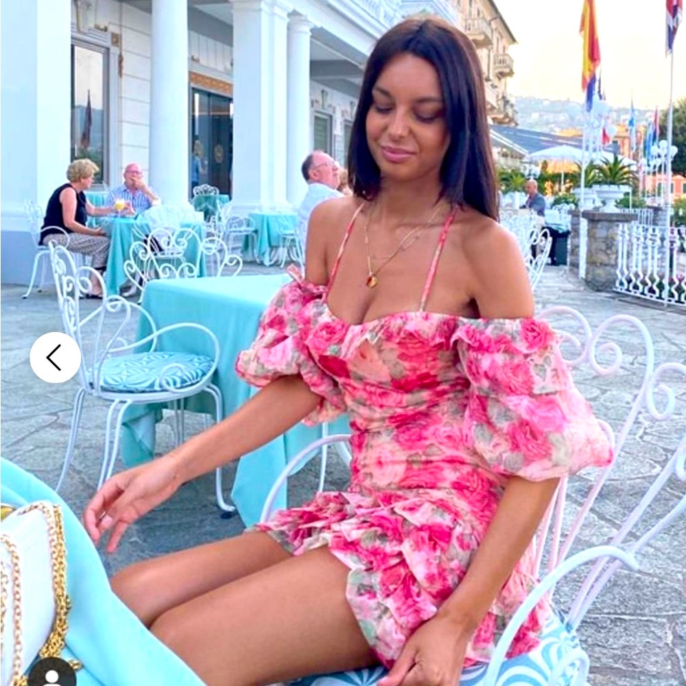 Pink Floral Dress✨